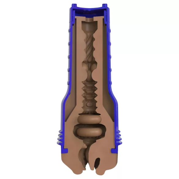 Fleshlight Boost Blow - στόμα ομοιώματος για άνδρα - ρεαλιστική υφή - καφέ
