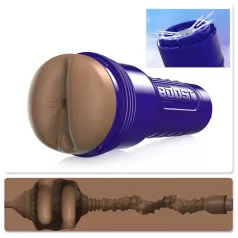   Fleshlight Boost Blast - ανδρικό ομοίωμα πρωκτού - ρεαλιστική υφή - καφέ