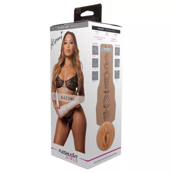 Fleshlight Kazumi Kumzumi - ρεαλιστικό τεχνητό αιδοίο - φυσικό χρώμα