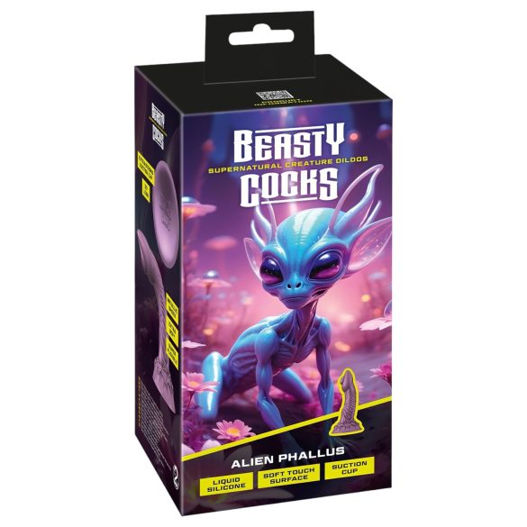 Beasty Cocks - δονητής alien - εξωγήινο σχήμα - σιλικόνη μωβ