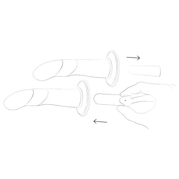 ROMP Piccolo - δονητής σιλικόνης εύκαμπτος - μπλε/μωβ