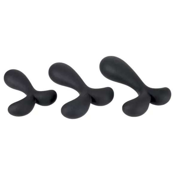 ANOS - σετ πρωκτικών plugs εκπαίδευσης - σιλικόνη μαύρο