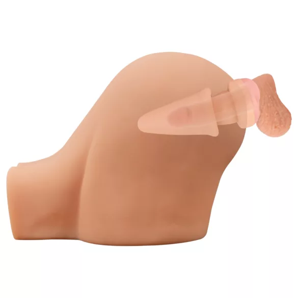 Nature Skin - πρωκτικό plug και κάλυμμα πέους - φυσικό χρώμα