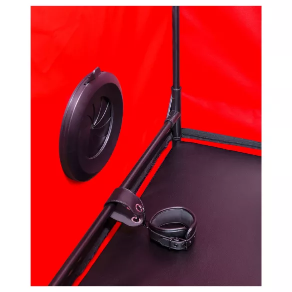 Secretdome - BDSM θάλαμος σεξ με ανοίγματα (μαύρο)