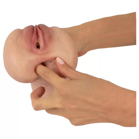 Realistixxx Real Stroker - ρεαλιστικό κολπικό και πρωκτικό ανδρικό αυνανιστήρι (στο χρώμα του δέρματος)