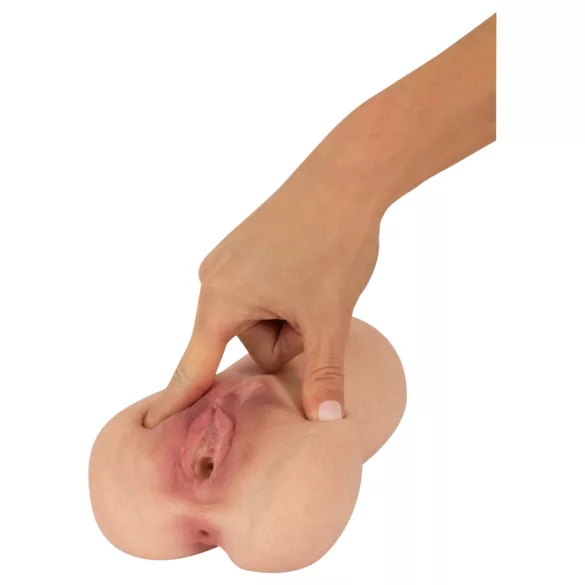 Realistixxx Real Stroker - ρεαλιστικό κολπικό και πρωκτικό ανδρικό αυνανιστήρι (στο χρώμα του δέρματος)