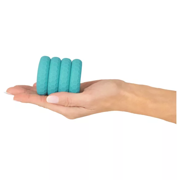 You2Toys - Σετ δακτυλιδιών πέους και όρχεων 3 σε 1 (τιρκουάζ)