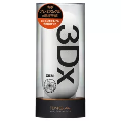   TENGA 3Dx Zen - τρισδιάστατος αυνανιστήρας με ανάγλυφο μοτίβο (λευκός)