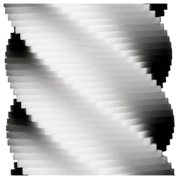 TENGA 3Dx Spiral - ανδρικό αυνανιστήρι με σπειροειδές σχέδιο (λευκό)