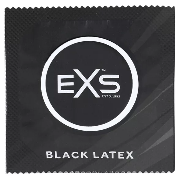 EXS Black - προφυλακτικό από λάτεξ (μαύρο, 100 τμχ)