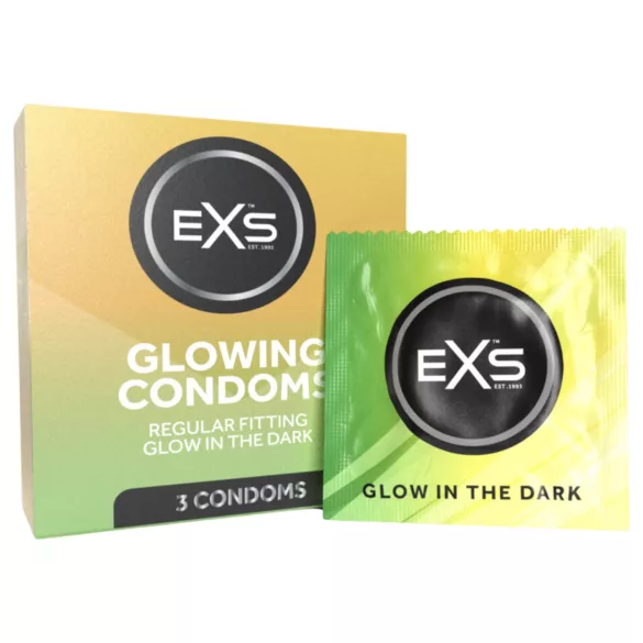 EXS Glow - φωσφορίζον προφυλακτικό (3 τεμ.)