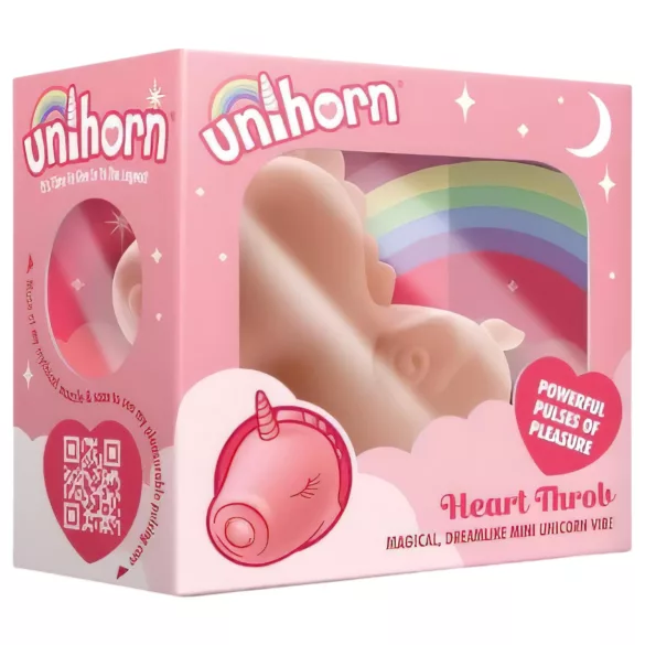 Unihorn Heart Throb - δονητής κλειτορίδας επαναφορτιζόμενος unicorn - ροζ