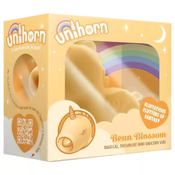 Unihorn Bean Blossom - δονητής κλειτορίδας μονόκερος επαναφορτιζόμενος - κίτρινο