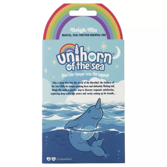 Unihorn Of The Sea - δονούμενος διεγέρτης κλειτορίδας επαναφορτιζόμενος μπλε