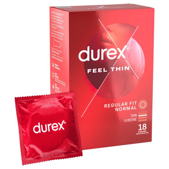 Durex Feel Thin - Ρεαλιστική αίσθηση προφυλακτικού (18 τεμ)