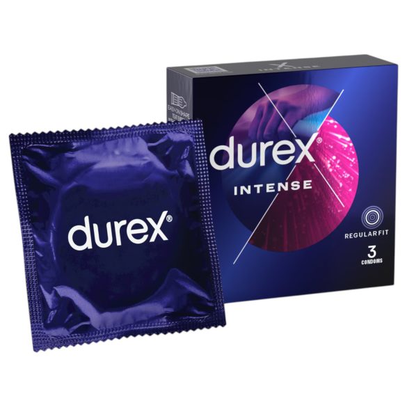 Durex Intense - προφυλακτικά με ραβδώσεις και κουκκίδες (3τμχ)