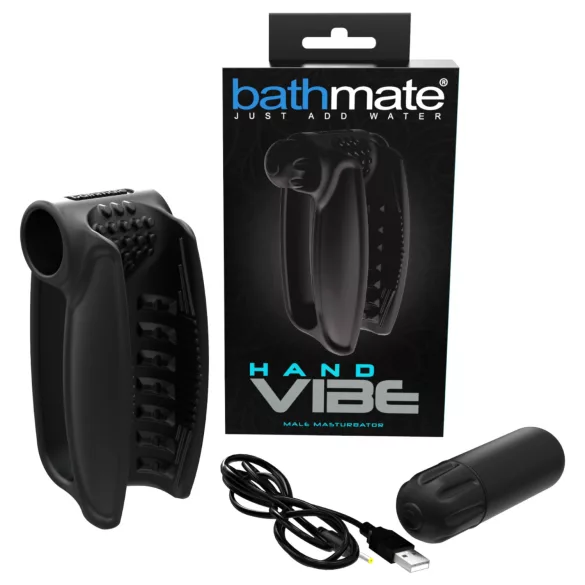 Bathmate Hand Vibe - επαναφορτιζόμενος χειροκίνητος δονητής (μαύρος)
