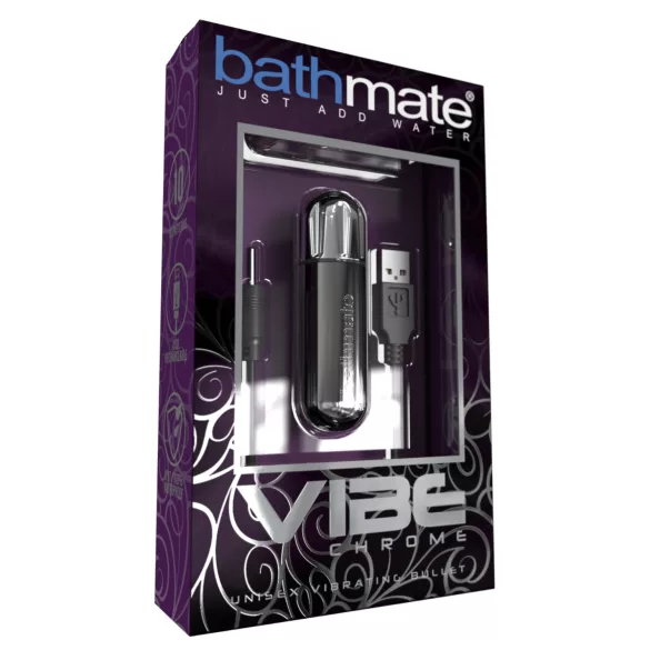 Bathmate Vibe - επαναφορτιζόμενο δονητικό αυγό (ασημί)