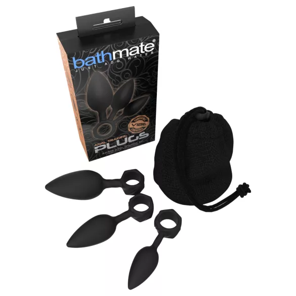 Bathmate Anal Training Plugs - σετ πρωκτικών βυσμάτων (μαύρο)