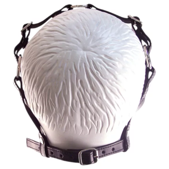 Rouge - μάσκα και φίμωτρο στόματος για γυναίκα - δέρμα - μαύρο