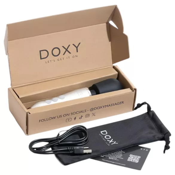 Doxy Go - μασάζ δονητής - ασημί - φορητός για γυναίκα