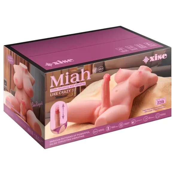 XISE Miah Lady Boy - ανδρικό τορσό με δόνηση και λειτουργία ώθησης