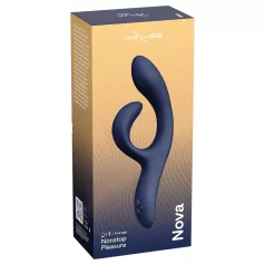   We-Vibe Nova 2 - ευέλικτος δονητής με κλειτοριδικό βραχίονα, με έλεγχο μέσω εφαρμογής (μπλε)