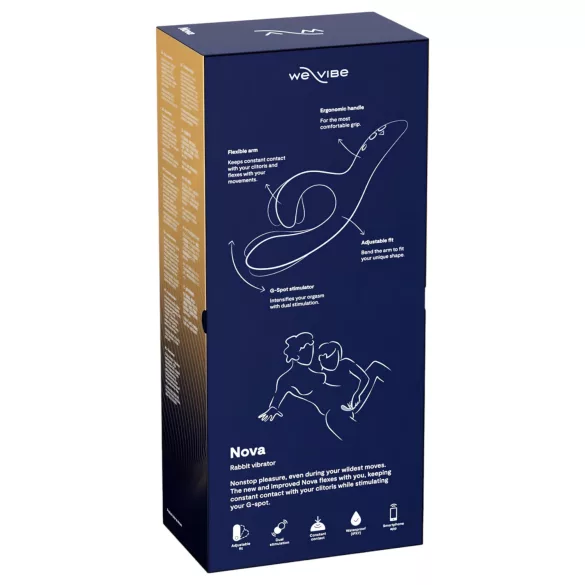 We-Vibe Nova 2 - δονητής rabbit επαναφορτιζόμενος με εφαρμογή - μπλε