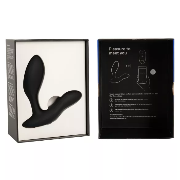 We-Vibe Vector+ - επαναφορτιζόμενος έξυπνος πρωκτικός δονητής (μαύρο)