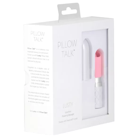 Pillow Talk Lusty - δονητής γλώσσας επαναφορτιζόμενος - ροζ