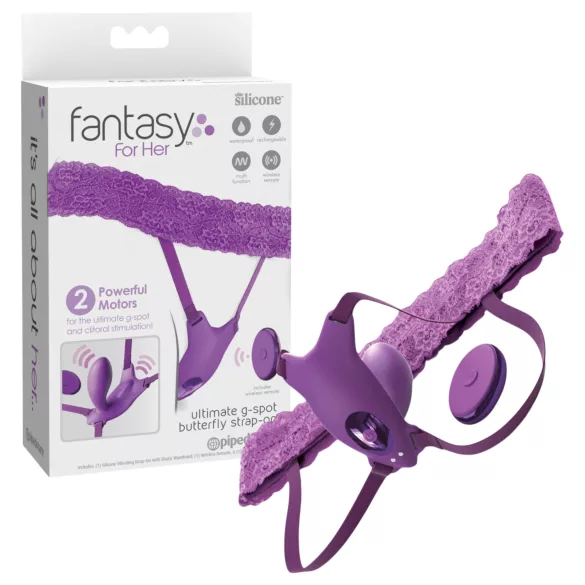 Pipedream Fantasy For Her - φορετός, ενσωματωμένος δονητής σημείου G (μωβ)