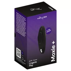   We-Vibe Moxie+ - φορητός δονητής κλειτορίδας με εφαρμογή και τηλεχειριστήριο (μαύρος)