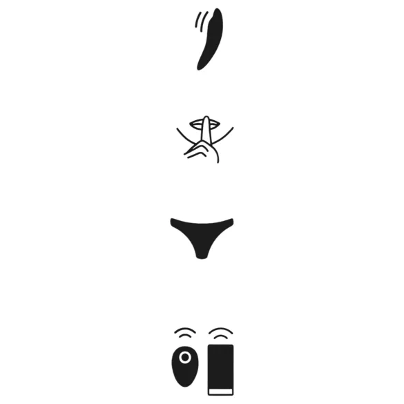 We-Vibe Moxie+ - φορητός δονητής κλειτορίδας με εφαρμογή και τηλεχειριστήριο (μαύρος)
