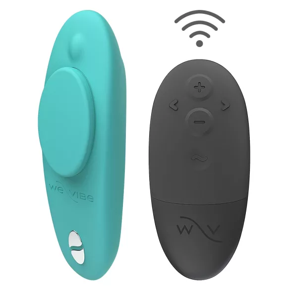 We-Vibe Moxie+ - φορητός δονητής κλειτορίδας με εφαρμογή και τηλεχειρισμό (τιρκουάζ)