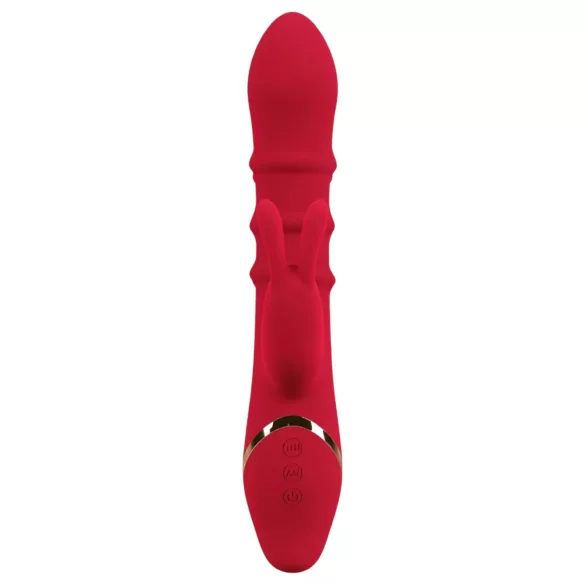 You2Toys Rabbit - δονητής με κινούμενο δαχτυλίδι (κόκκινο)