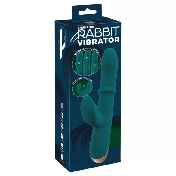 You2Toys - δαχτυλίδι δόνησης rabbit - αυνανιστής για άνδρες - τιρκουάζ