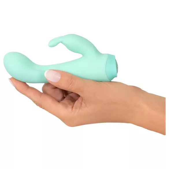 Cuties Mini 4 - επαναφορτιζόμενος αδιάβροχος δονητής λαγουδάκι (πράσινο)