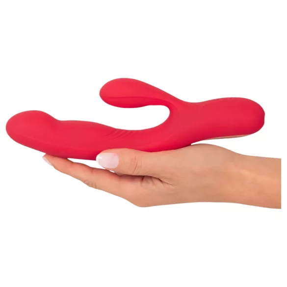 Smile Thumping Rabbit - δονητής κουνέλι 3 μοτέρ επαναφορτιζόμενος κόκκινος
