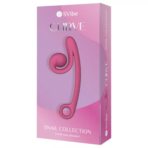 Snail Vibe Curve - δονητής 2 σε 1 για την κλειτορίδα (ροζ)
