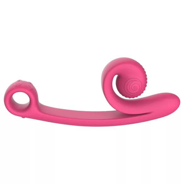 Snail Vibe Curve - δονητής 2 σε 1 για την κλειτορίδα (ροζ)