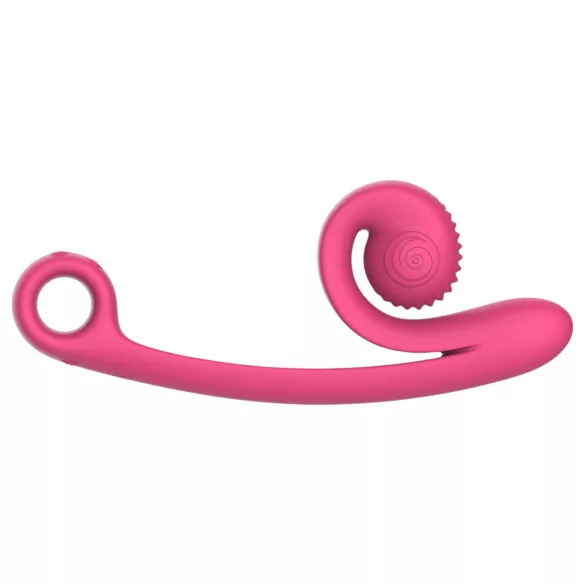 Snail Vibe Curve - δονητής 2 σε 1 για την κλειτορίδα (ροζ)