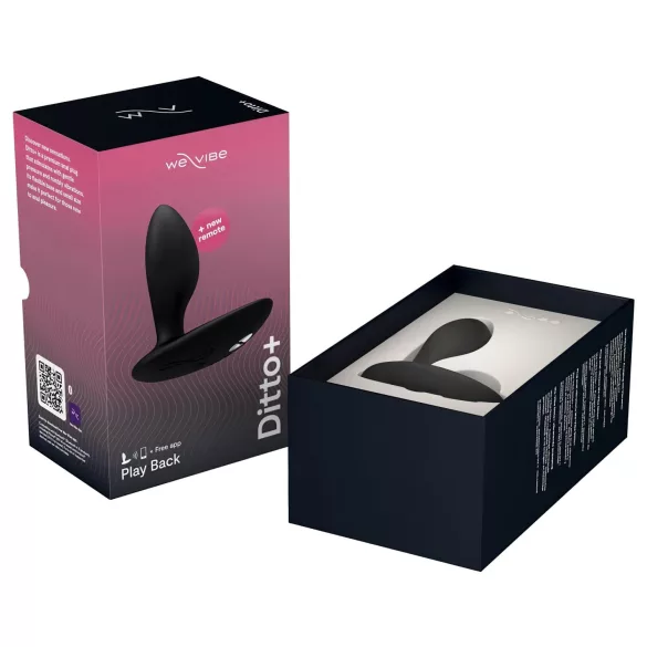 We-Vibe Ditto+ - Δονητής πρωκτού με έλεγχο μέσω εφαρμογής (μαύρος)
