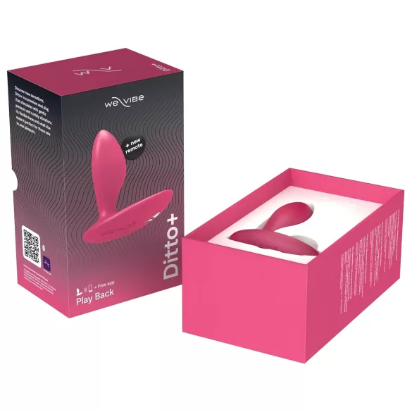 We-Vibe Ditto+ - δονούμενο πρωκτικό παιχνίδι με έλεγχο μέσω εφαρμογής (ροζ)