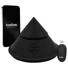   The Cowgirl Cone - έξυπνη σεξουαλική μηχανή με εναλλάξιμα εξαρτήματα (μαύρο)