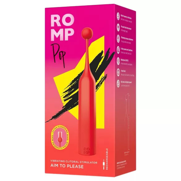 ROMP Pop - μίνι δονητής κλειτορίδας - κόκκινο