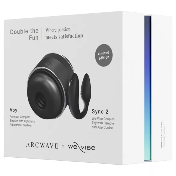 Arcwave Voy και We-Vibe Sync 2 - Σετ Double the Fun (μαύρο)