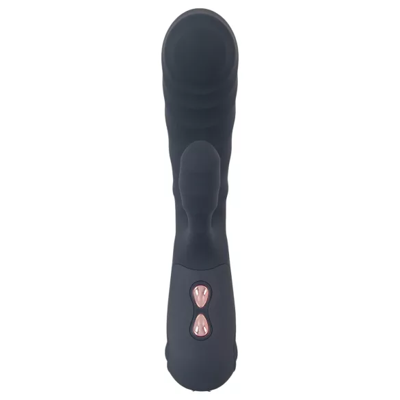 You2Toys - Oh! Rabbit δονητής με κλειτοριδικό βραχίονα (μαύρο)