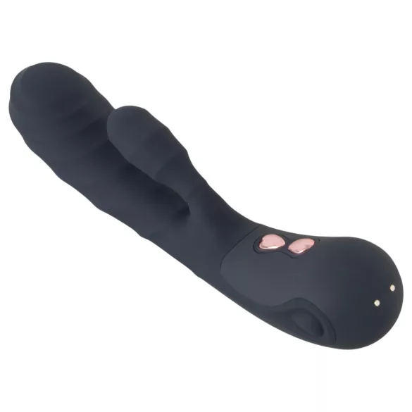 You2Toys - Oh! Rabbit δονητής με κλειτοριδικό βραχίονα (μαύρο)