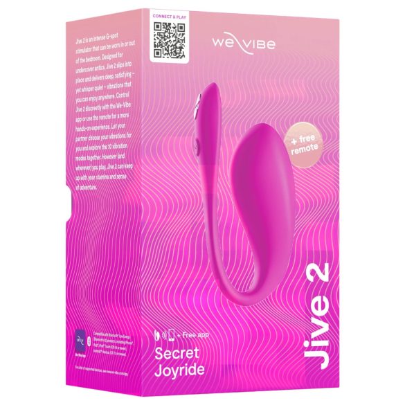 We-Vibe Jive 2 - επαναφορτιζόμενο έξυπνο δονούμενο αυγό (ροζ)