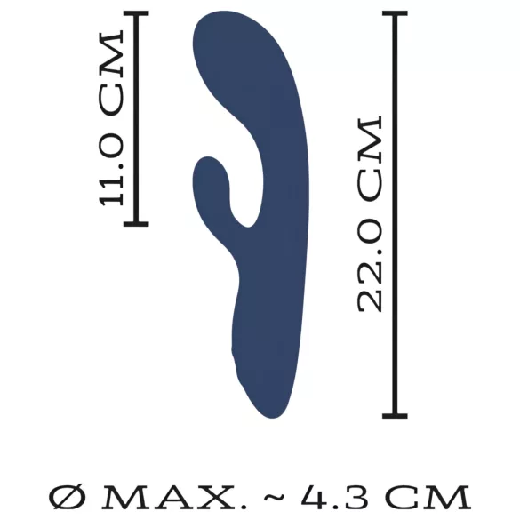 You2Toys Intense - Κλειτοριδικός, G-σημείου δονητής (μαύρο)